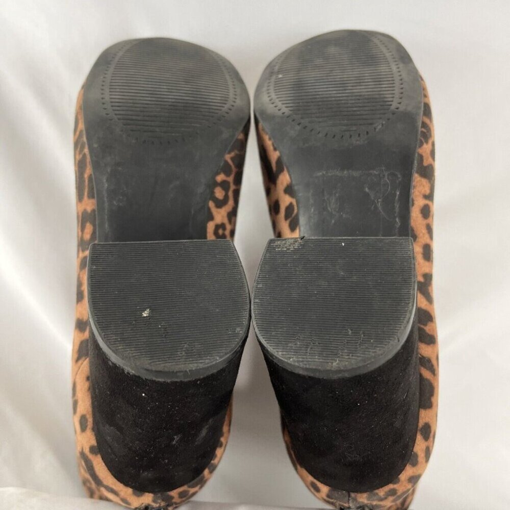 Steve Madden Confident Fabric Leopard Print Block Heel Bootie Women’s Size 8.5 - Picture 16 of 16